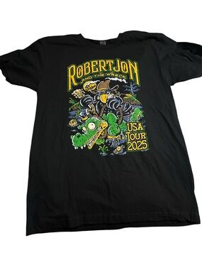 Robert Jon and The Wreck USA Tour 2025 Graphic Tee - Black & Green
